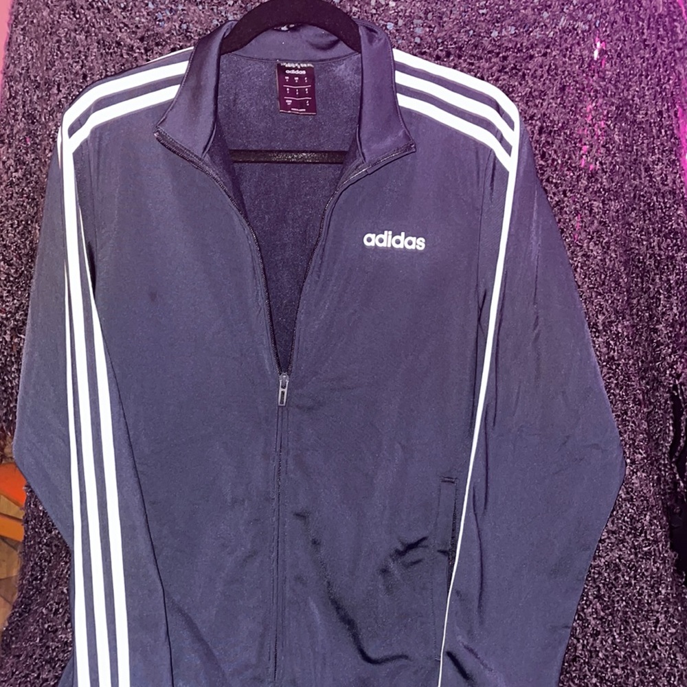 Adidas Jacket Blue Zip Up Track Jacket Men’s Small